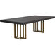 Baldessara 94.5 X 47.25 inch Grey / Rustic Bronze Dining Table